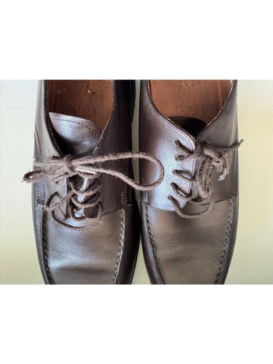 Polo Ralph Lauren Oxford Dress Shoes Brown Leather Preppy Lace Up Men\'s 13 D